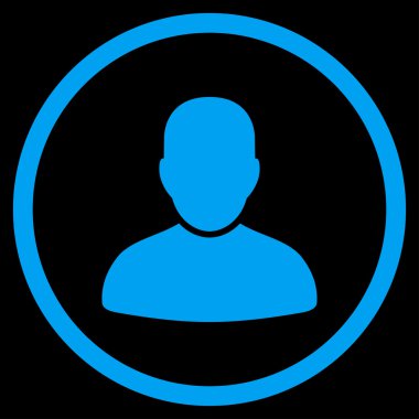 Müşteri düz simgesi