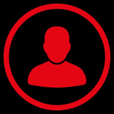 Müşteri düz simgesi