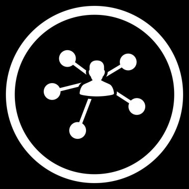 İlişkiler düz simgesi