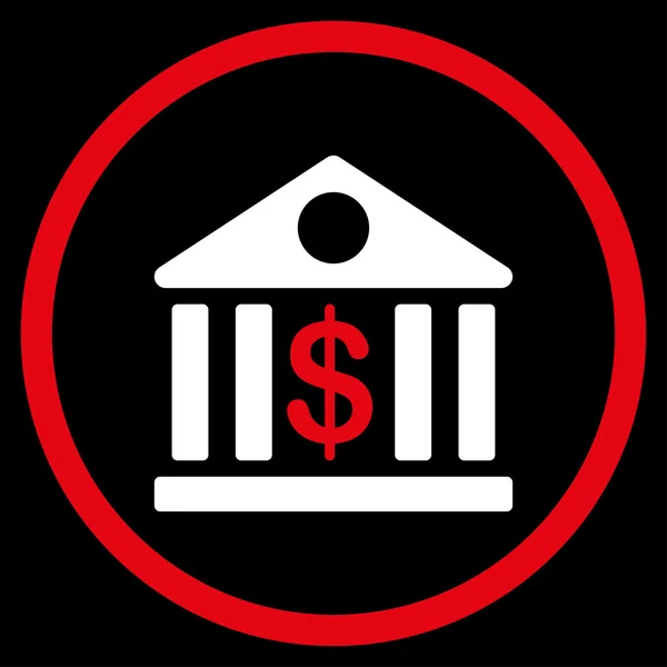 Плоская икона банка — стоковый вектор