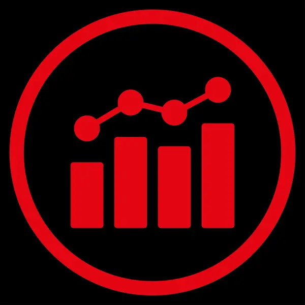 Icône plat analytique — Image vectorielle