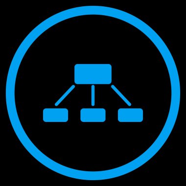 Hiyerarşi düz simgesi