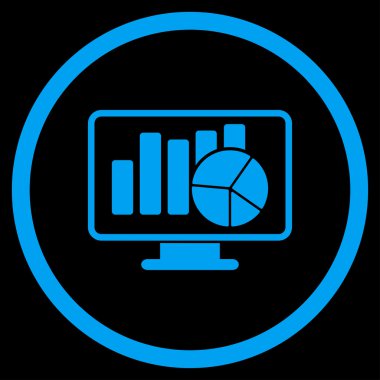 İstatistik düz simgesi