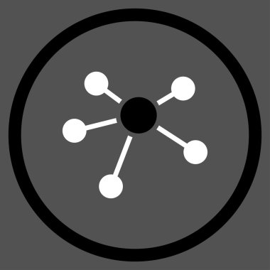 Bağlantıları düz simgesi