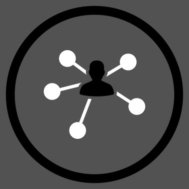 Bağlantılar düz simgesi