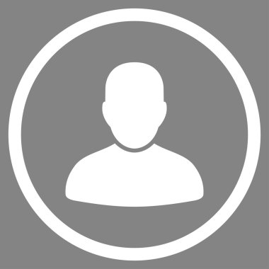 Müşteri düz simgesi