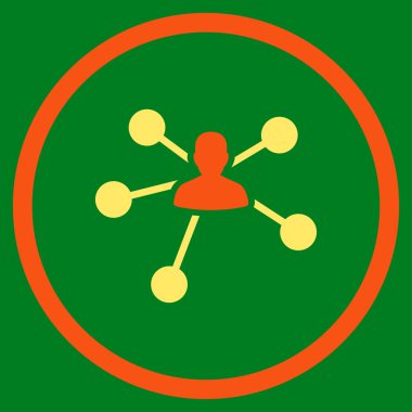 Bağlantılar düz simgesi