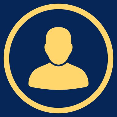 Müşteri düz simgesi