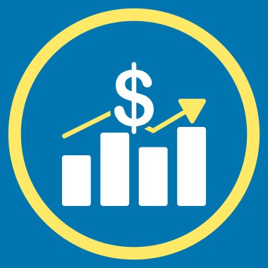 Satış düz simgesi