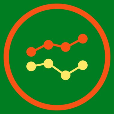 Eğilimleri düz simgesi