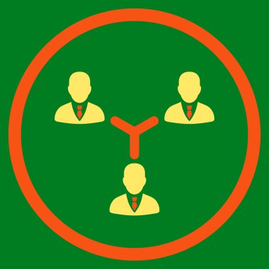 ekip çalışması düz simgesi