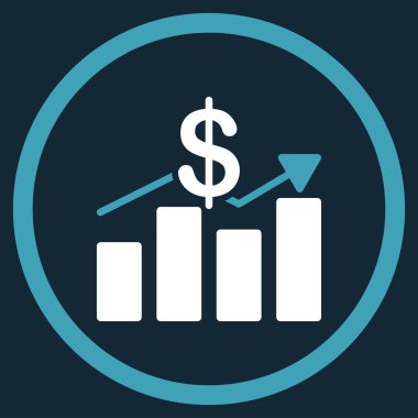 Satış düz simgesi