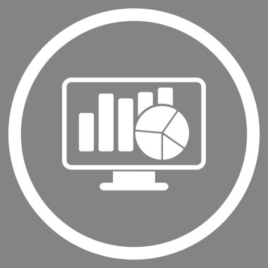 İstatistik düz simgesi