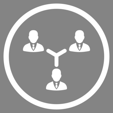 ekip çalışması düz simgesi