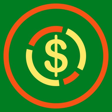 Doları diyagram simgesi