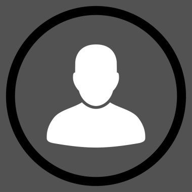 Müşteri düz simgesi