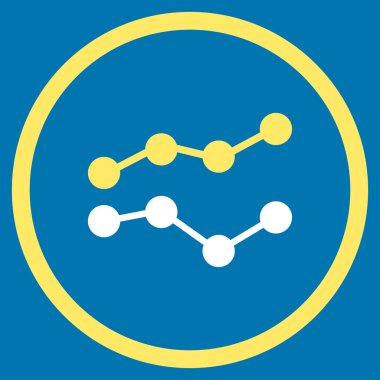 Eğilimleri düz simgesi