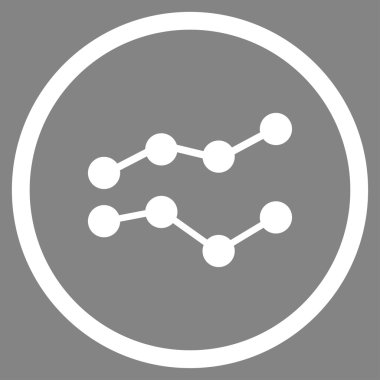 Eğilimleri düz simgesi