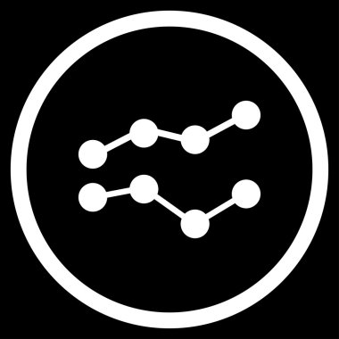 Eğilimleri düz simgesi