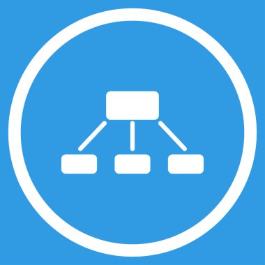 Hiyerarşi düz simgesi