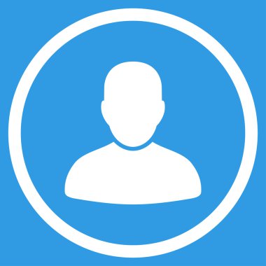 Müşteri düz simgesi