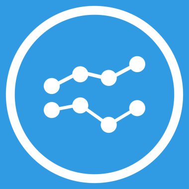 Eğilimleri düz simgesi