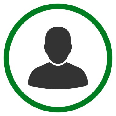 Müşteri düz simgesi