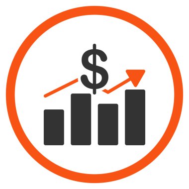 Satış düz simgesi