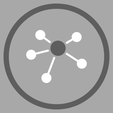 Bağlantıları düz simgesi