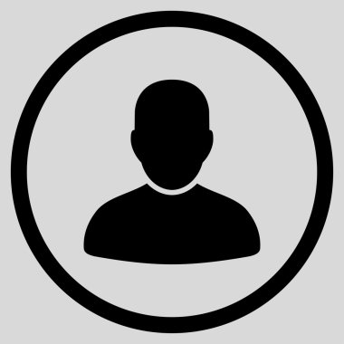 Müşteri düz simgesi