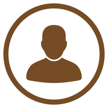 Müşteri düz simgesi