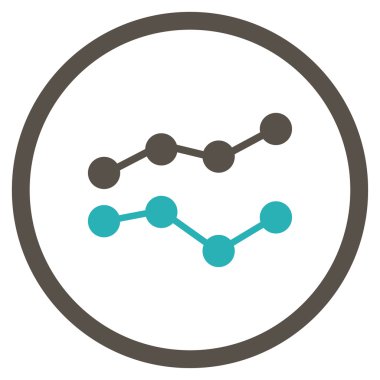 Eğilimleri düz simgesi