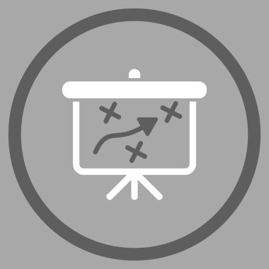 Strateji düz simgesi