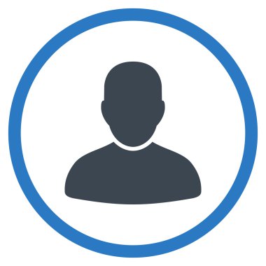 Müşteri düz simgesi