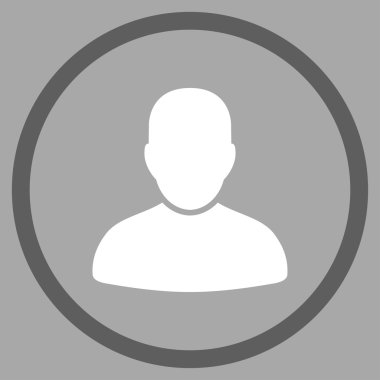 Müşteri düz simgesi