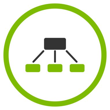 Hiyerarşi düz simgesi