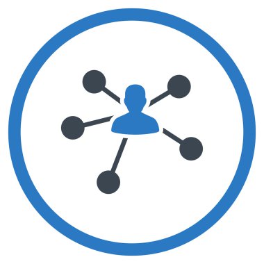 Bağlantıları düz simgesi