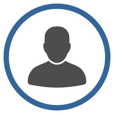 Müşteri düz simgesi