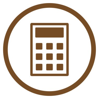 Hesap Makinesi Düz Simgesi