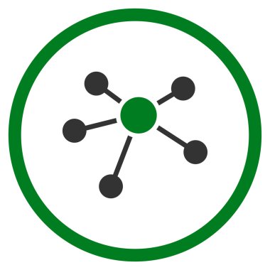 Bağlantıları düz simgesi