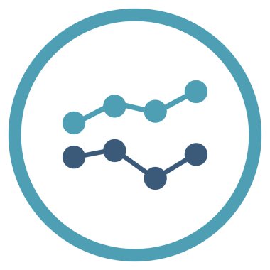 Eğilimleri düz simgesi