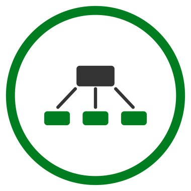 Hiyerarşi düz simgesi