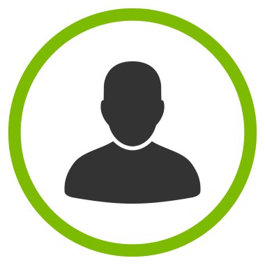 Müşteri düz simgesi