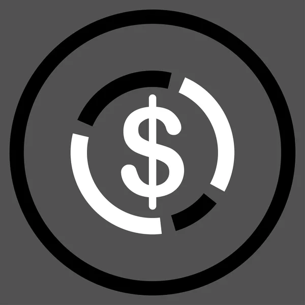 Dollar Diagram Icon — Stock Vector