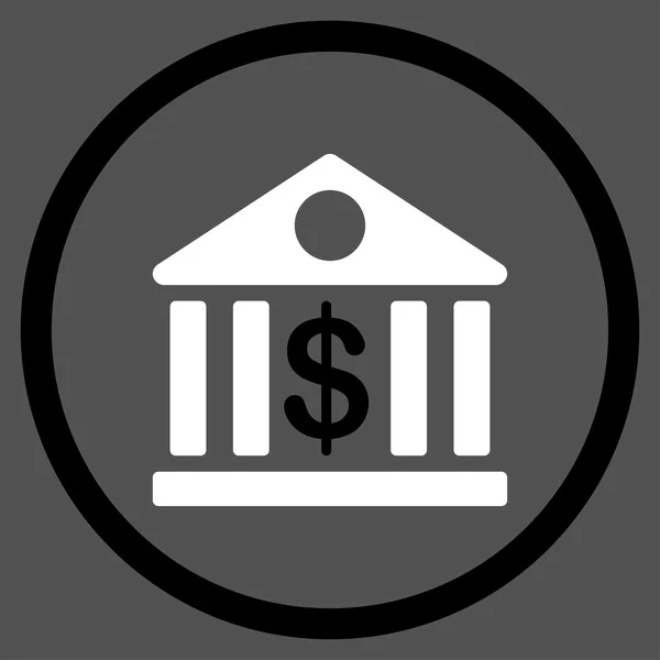 Плоская икона банка — стоковый вектор