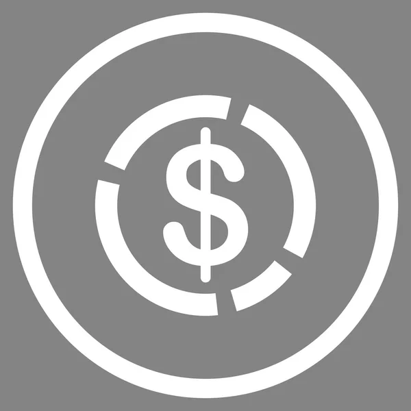 Dollar Diagram pictogram — Stockvector