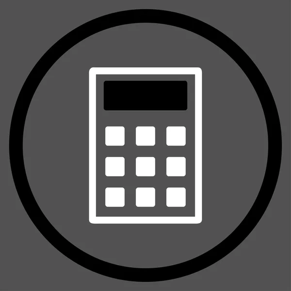 Ícone plano da calculadora — Vetor de Stock