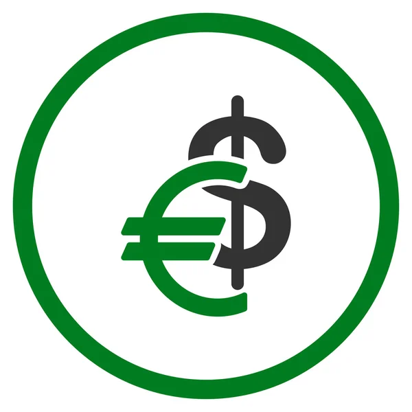 Valuta platte pictogram — Stockvector
