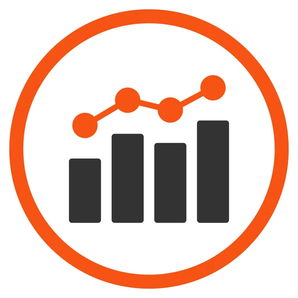 Icona piatta Analytics — Vettoriale Stock