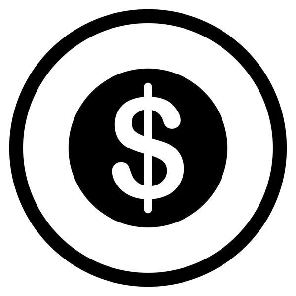 Δολάριο κέρμα εικονίδιο — Διανυσματικό Αρχείο